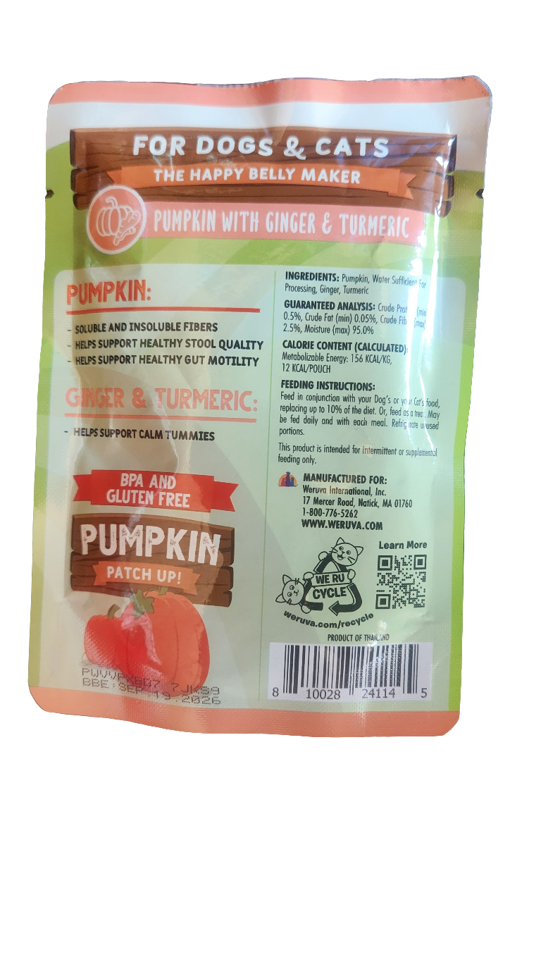 2.8 oz pumpkin, ginger, &turmeric pouch