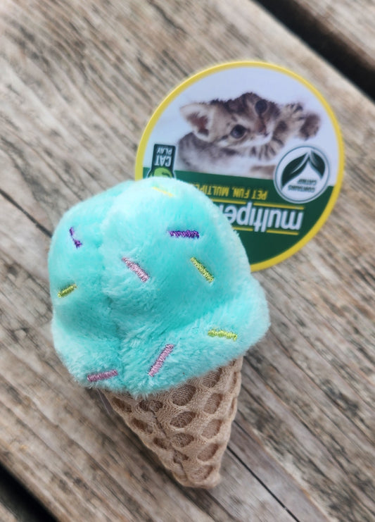 Teal cat icecream