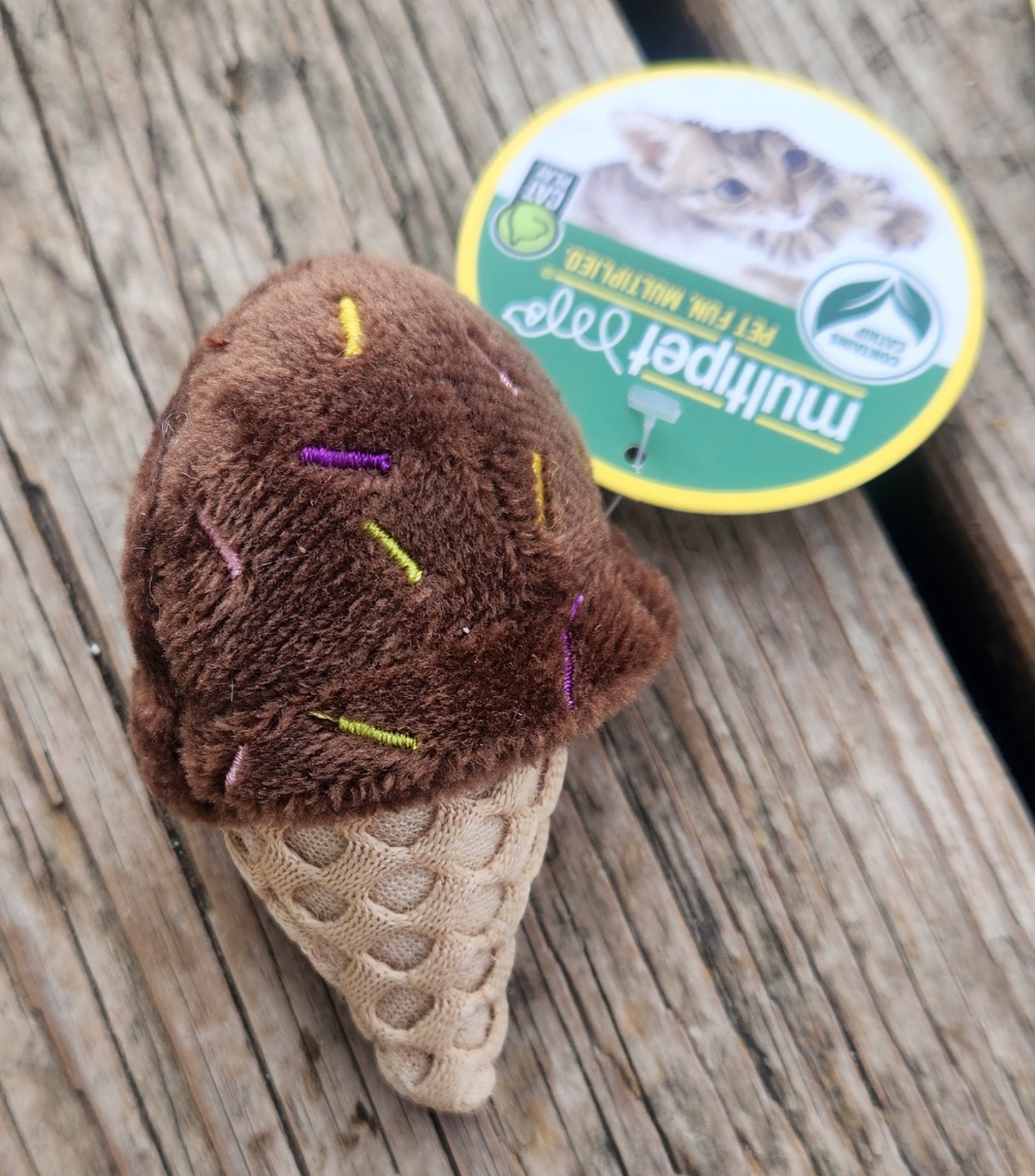 Brown cat icecream