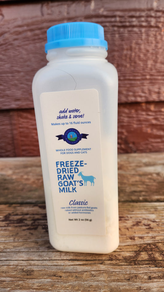 Raw goats milk